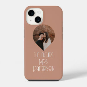 Foto De Toekomstige Mrs Modern Bruid Script Naam iPhone 14 Hoesje