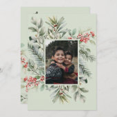 Foto Dennengroen Hulst Prettig Kerstfeest Feestdagenkaart (Voorkant / Achterkant)