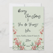 Foto Dennengroen Hulst Prettig Kerstfeest Feestdagenkaart (Achterkant)