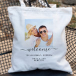 Foto Destination Wedding Weekend Welcome Bag, Tote Bag<br><div class="desc">Welkom gasten bij je bruiloft met deze ,  minimalistische foto-canvas tas.</div>