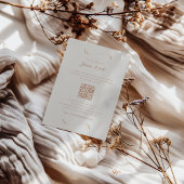 Foto/Details Herfst Ivoor & Terracotta RSVP-kaart Kaart