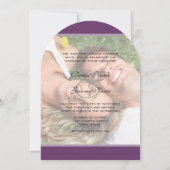 Foto die ik trouw met mijn vriendinnetje Typografi Kaart (Achterkant)