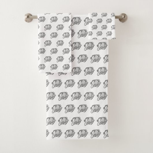 foto-dierenvriend met handtekening bad handdoek (Insitu)