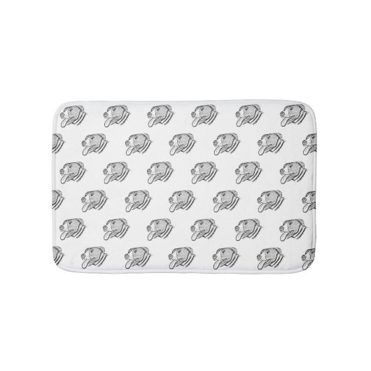 foto-dierenvriend met handtekening badmat (Voorkant)