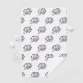 foto-dierenvriend met handtekening golfhanddoek (Insitu)