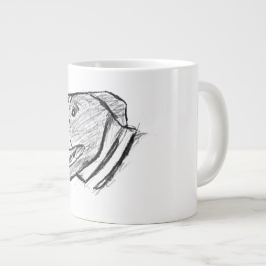 foto-dierenvriend met handtekening grote koffiekop (Voorkant rechts)