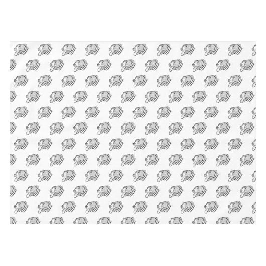 foto-dierenvriend met handtekening tafelkleed (Voorkant (Horizontaal))