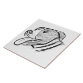 foto-dierenvriend met handtekening tegeltje (Zijkant)