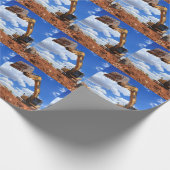 Foto Digger Tractor Cadeaupapier (Hoek)