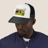 Foto-/digitale verf over en onder trucker pet (In situ)