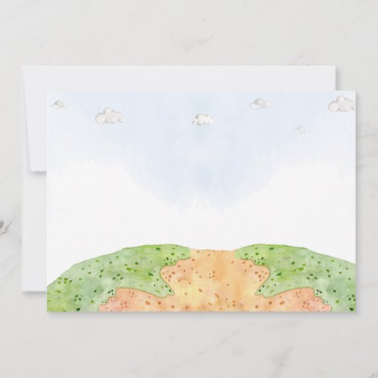 Foto: Dinosaur verjaardaguitnodiging Little dino Kaart (Achterkant)