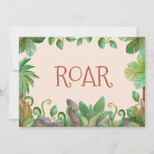 Foto Dinosaurus Kinderen Verjaardag Kaart (Achterkant)