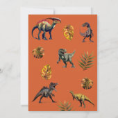 Foto Dinosaurus Typografie Cool Verjaardag Kaart (Achterkant)