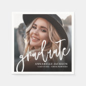 Foto diploma feest servetten (Voorkant)