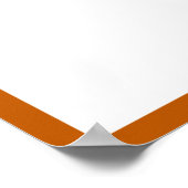 Foto diploma handtekening verbrande oranje rand poster (Hoek)