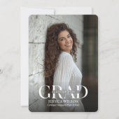 Foto diploma-uitnodiging  kaart (Voorkant)