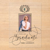 Foto diploma-uitnodiging klas van 2026 acryl uitnodigingen (Voorkant)