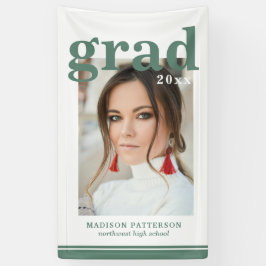 Foto diploma-uitreikingsfeest Elegant modern scrip Spandoek