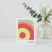 Foto direct 060 - kleurrijke cirkel 01 visitekaartje (Staand voorkant)