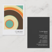 Foto direct 061 - kleurrijke cirkel 02 visitekaartje (Voorkant / Achterkant)