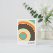 Foto direct 061 - kleurrijke cirkel 02 visitekaartje (Staand voorkant)