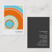 Foto direct 061 - kleurrijke cirkel 02 visitekaartje (Voorkant / Achterkant)