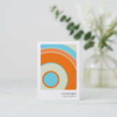 Foto direct 061 - kleurrijke cirkel 02 visitekaartje (Staand voorkant)