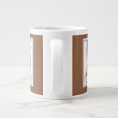 foto direct - fotoframe - op bruin grote koffiekop (Achterkant)
