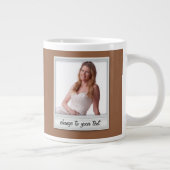 foto direct - fotoframe - op bruin grote koffiekop (Rechts)