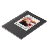 foto direct - fotoframe - op zwart notitieboek (Linkerzijde)