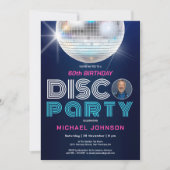 Foto Disco Party Leuk Moderne Retro 60e Verjaardag Kaart (Voorkant)