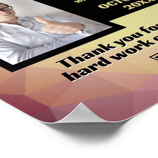 Foto display medewerker van de maand of download poster (Hoek)