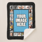 Foto DIY Collage gepersonaliseerd Sherpa Deken (Voorkant)