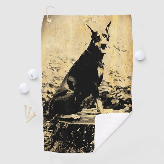 foto Doberman Pinscher Golfhanddoek (Insitu)