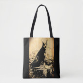  foto Doberman Pinscher Tote Bag (Voorkant)