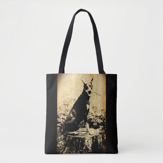  foto Doberman Pinscher Tote Bag (Voorkant)