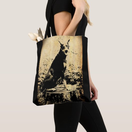  foto Doberman Pinscher Tote Bag (Dichtbij)