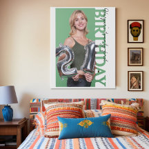 Foto dochter 21e verjaardag mijlpaal