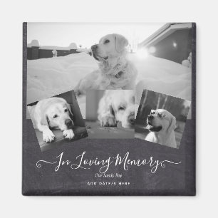 FOTO Dog Memorial Gift- Pet Loss Keepslag Collage Magneet