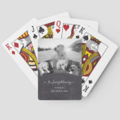 FOTO Dog Memorial Gift- Pet Loss Keepslag Collage Pokerkaarten (Achterkant)