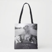 FOTO Dog Memorial Gift- Pet Loss Keepslag Collage Tote Bag (Voorkant)