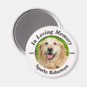 Foto Dog Memorial Magneet (Voorkant / Achterkant)
