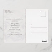 Foto Dolfijn bruiloft uitnodiging Folie Briefkaart (Achterkant)