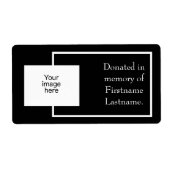 Foto donatie sticker (Voorkant)