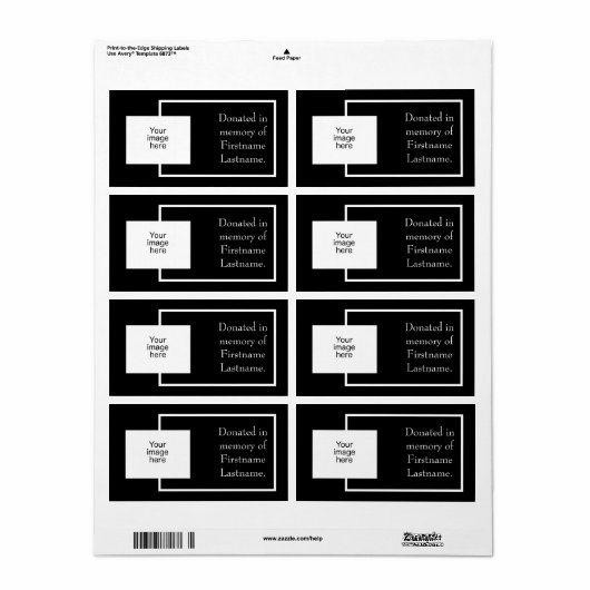 Foto donatie sticker (Full Sheet)