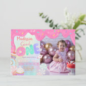 Foto Donut Sweet One-uitnodiging Kaart (Staand voorkant)