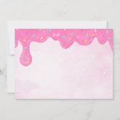 Foto Donut Sweet One-uitnodiging Kaart (Achterkant)