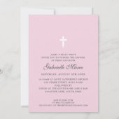 FOTO DOOP elegante kalligrafie lief meisje roze Kaart (Achterkant)