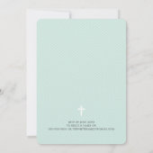 FOTO DOOP fancy bloei kalligrafie schattige munt Kaart (Achterkant)