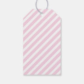 Foto Doop Favor Cadeau Label | roze Cadeaulabel (Achterkant)
